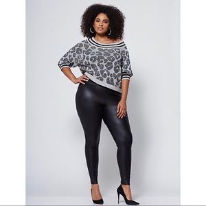 Fashion to Figure high waist faux leather leggings